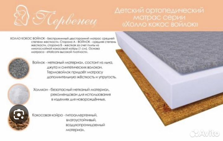 Матрас в детскую кроватку круглый