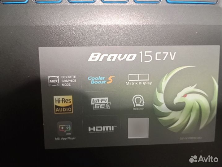 Ноутбук msi bravo 15
