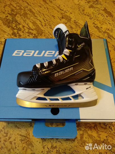 Коньки хоккейные Bauer supreme M40 S24 yth 13,5 D