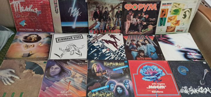 Виниловые пластинки(русские рок и поп группы)