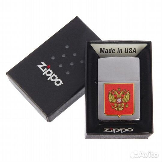 Зажигалка Zippo 200 Герб России Оригинал Новая