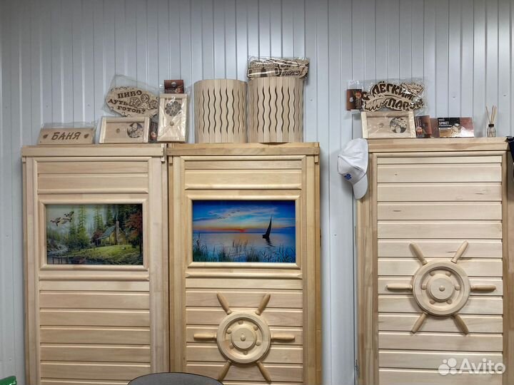 Двери для бань и саун стекло/дерево