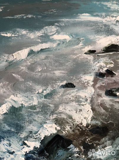 Картина маслом Морская пена