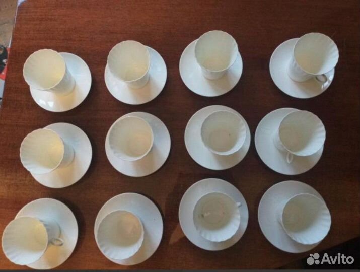Сервиз чайно -кофейный фарфор 12 чашек