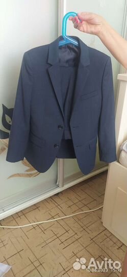 Школьная форма для мальчика 140 синий и черный