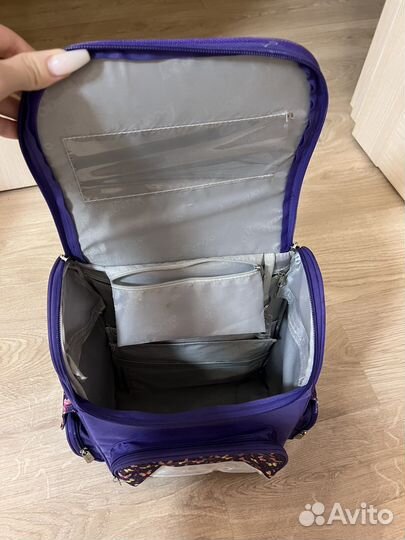 Рюкзак школьный каркасный для девочки