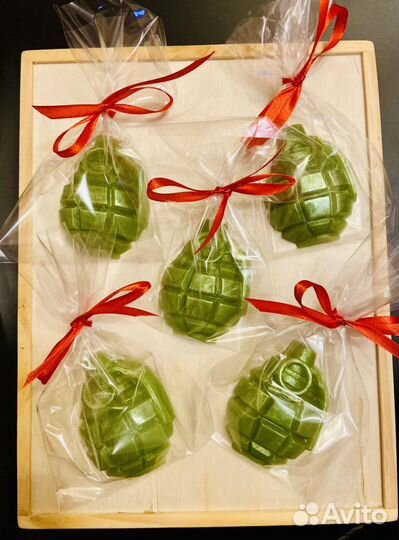 Мыло ручной работы на 23 февраля 5 шт
