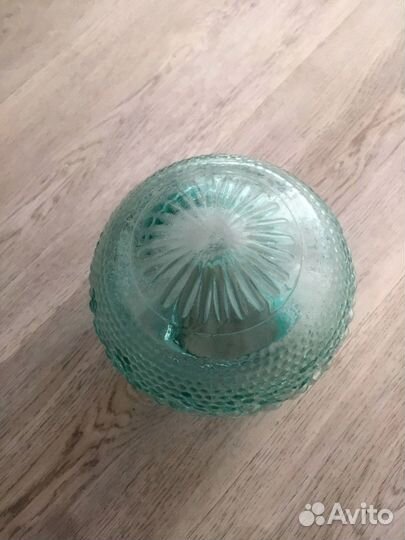 Стеклянный круглый плафон СССР