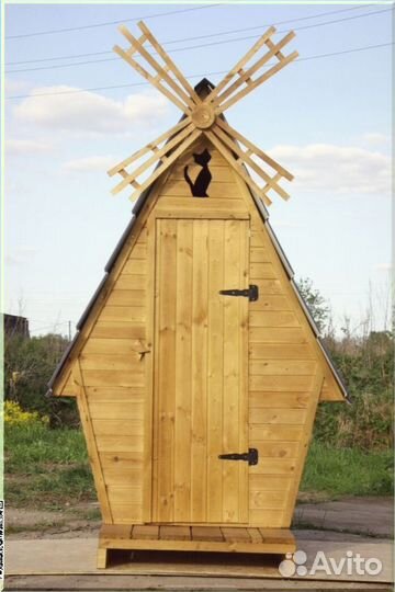 Уличный туалет деревянный TUL