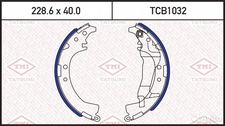 Колодки тормозные барабанные toyota RAV4 94