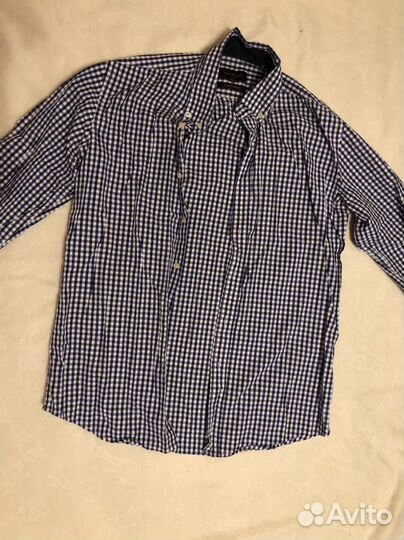 Рубашки в клетку на подростка 44-46