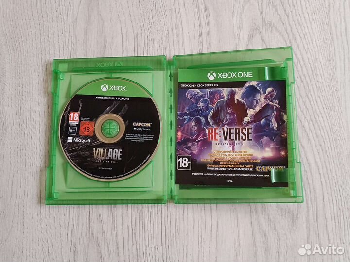Диск с игрой Resident evil village xbox one