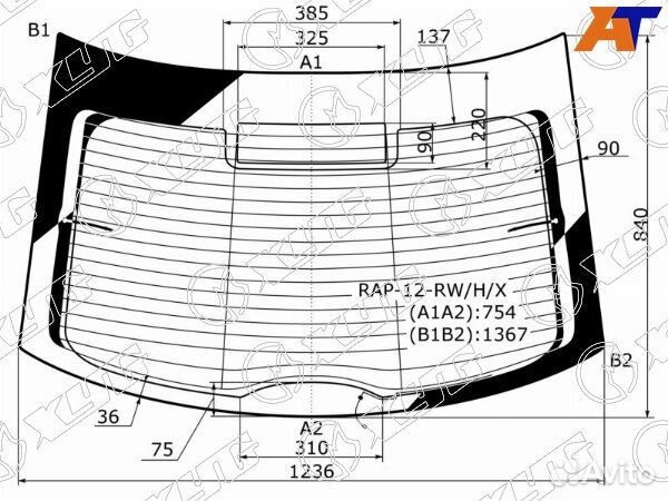 Стекло заднее volkswagen polo