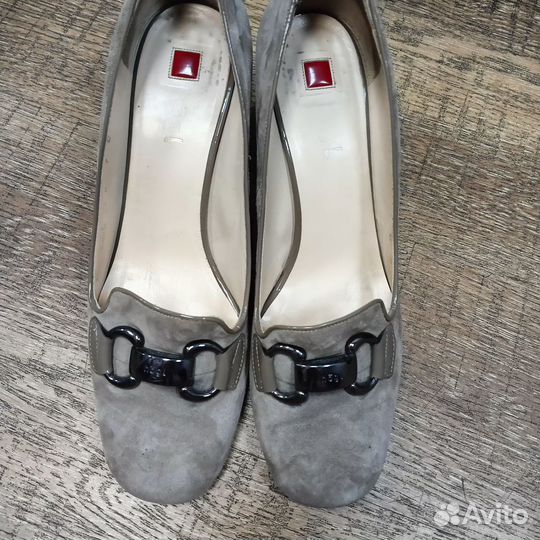 Фирменные туфли, натульная замша
