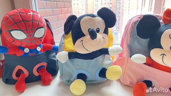 Детский рюкзак игрушка с героями мультиков