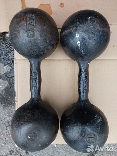 Гантели СССР от 1кг до 16кг