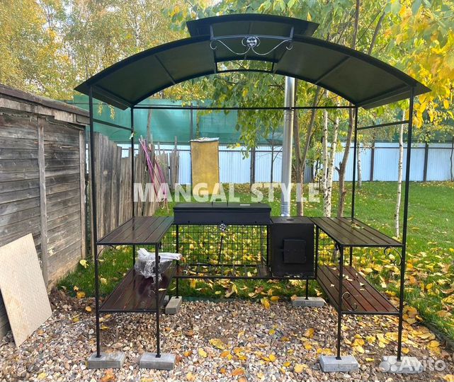 Мангал с крышей