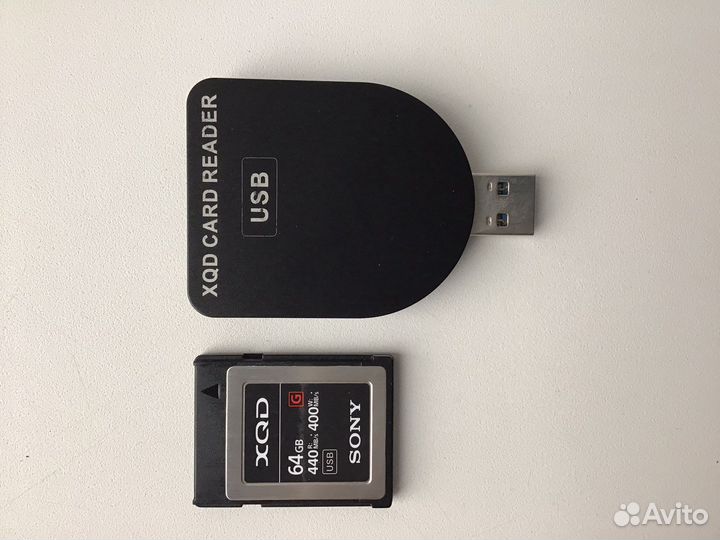Карта памяти Sony XQD 64 Gb с картридерем