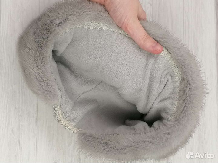 Шапка+ шарф. Норка
