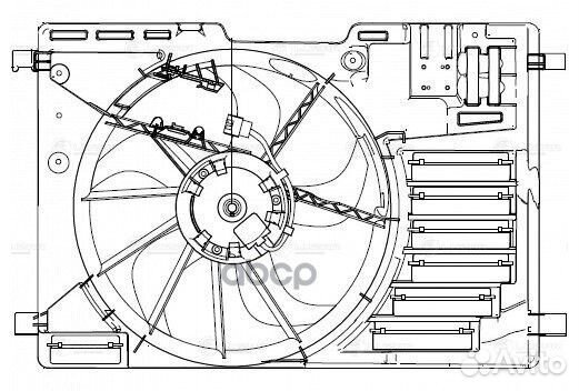 Вентилятор радиатора ford kuga 13- LFK 1005 luzar