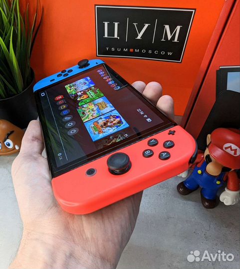 Nintendo Switch Oled Neon Прошитая (Чип) Гарантия