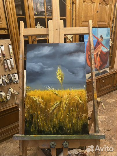 Картина маслом Перед грозой