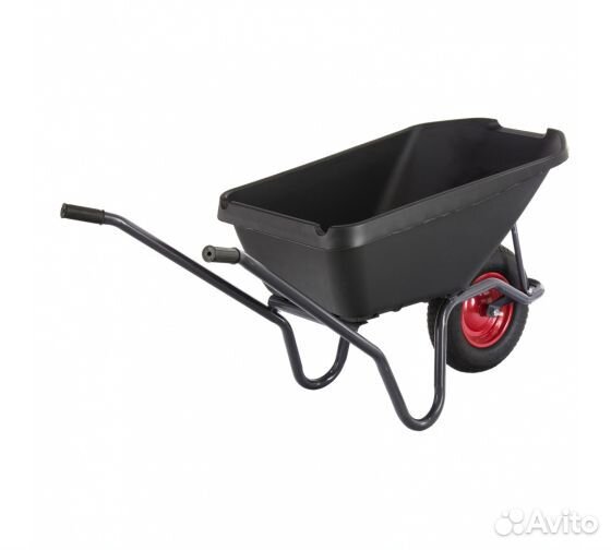 Садово-строительная тачка с пластиковым корытом