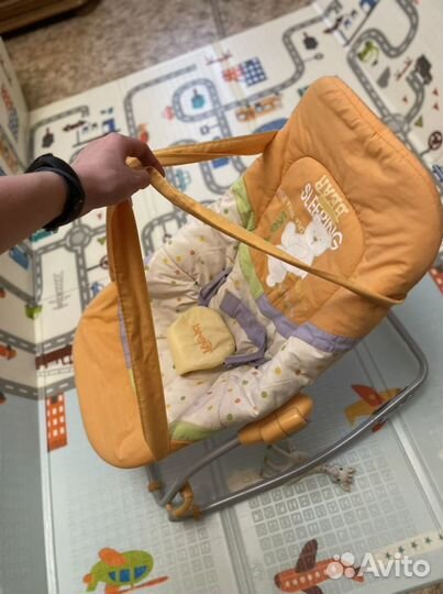 Шезлонг кресло-качалка Brevi Baby Rocker Soft Toy