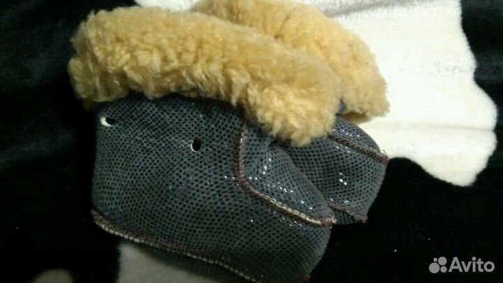 Пинетки из овчины для малыша