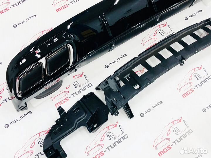 Диффузор + Black насадки S-Coupe C217 S63/S65 AMG