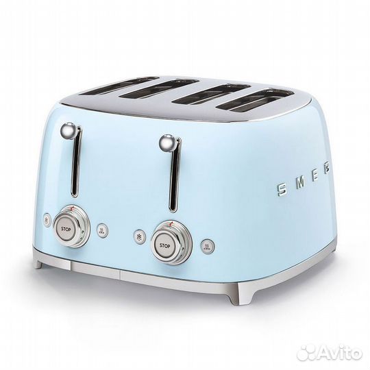 Тостер Smeg TSF03pbeu, пастельный голубой