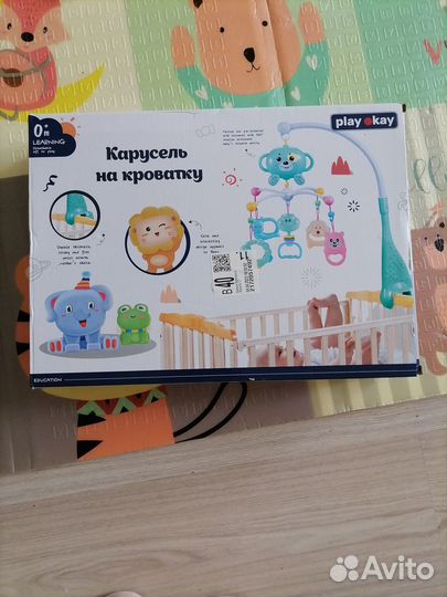 Мобиль в кроватку для новорожденных музыкальный