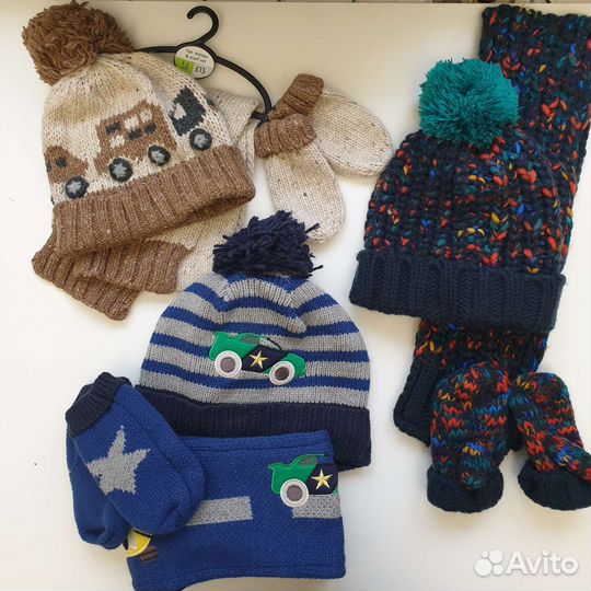 Шапки, варежки, шарф