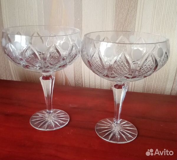 Ваза для печенья хрустальная