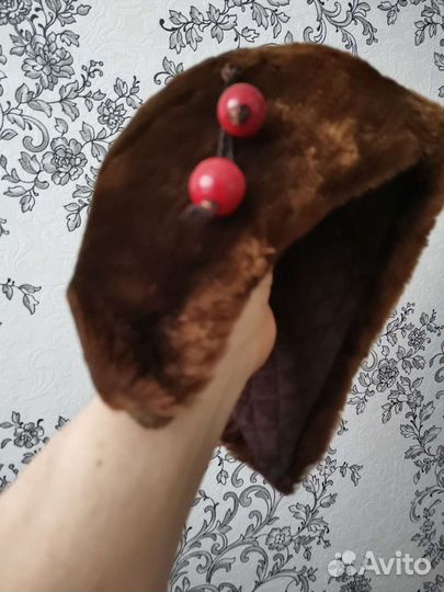 Детская шапка из цигейки