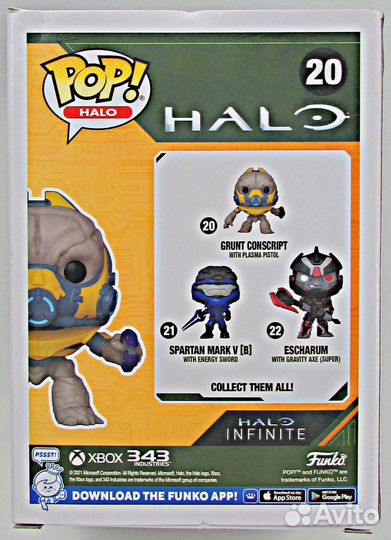 Funko POP Halo Grunt Conscript Ворчун Хрюк Унггой