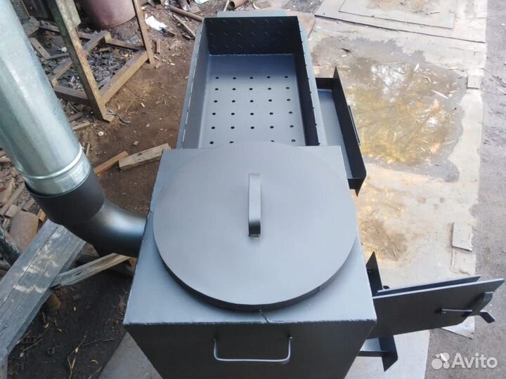 Мангал - казан 4 мм с декором