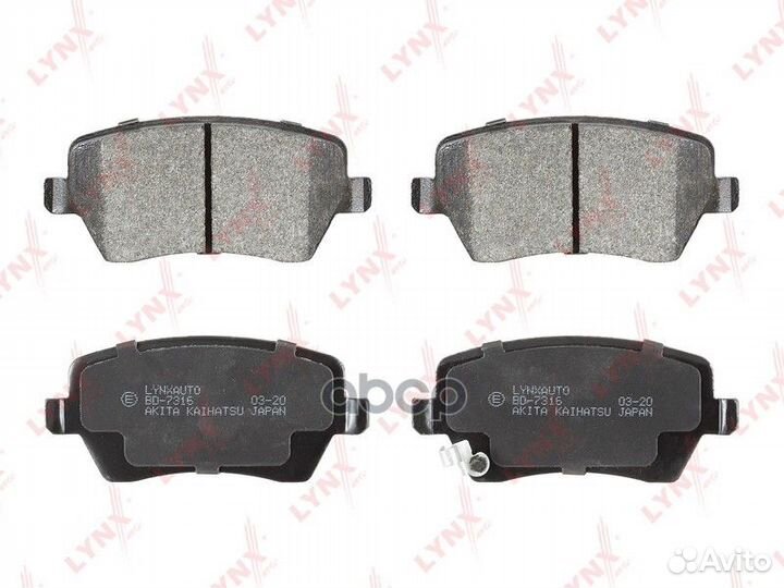 Колодки тормозные дисковые перед BD7316 LYN