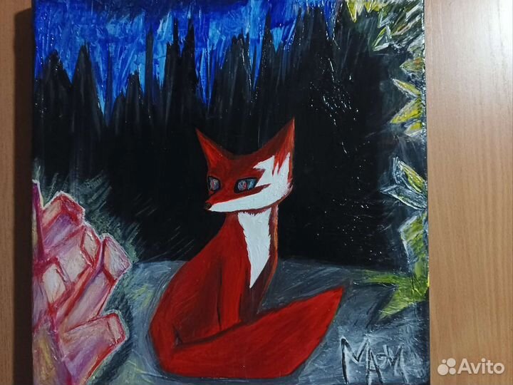 Картина акрилом на холсте