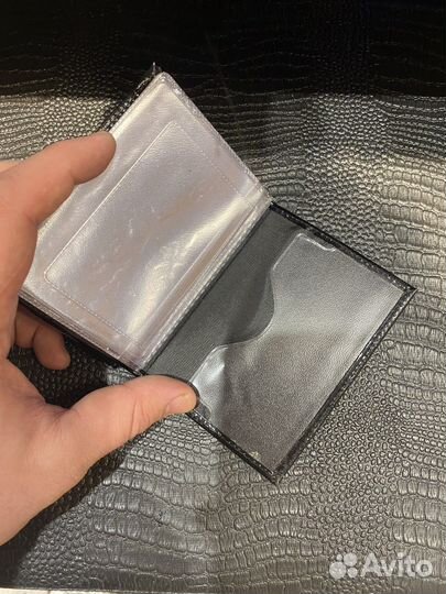 Обложка фсб с автодокументами, черная