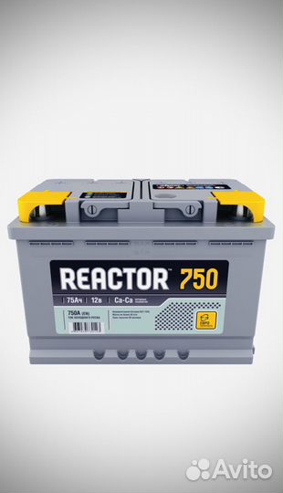 Аком Reactor 75Ач 750А