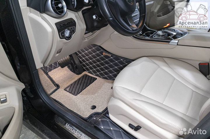 Коврики Mercedes-Benz GLC 220d из экокожи Престиж