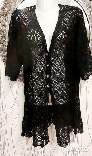 Кардиган накидка, болеро ажурное 46-52р разные