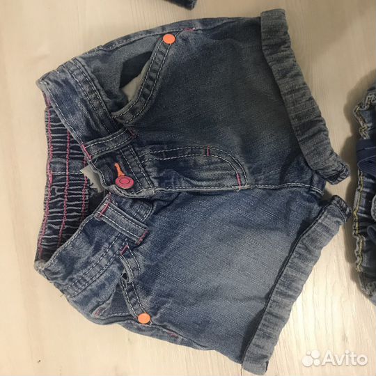 Джинсы, шорты,12м carters