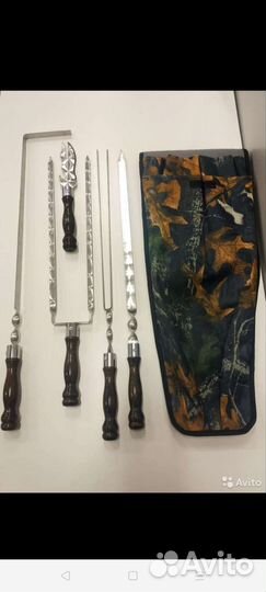 Шампура с деревянной ручкой 7 шт