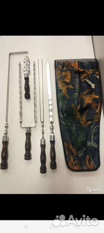 Шампура с деревянной ручкой 7 шт