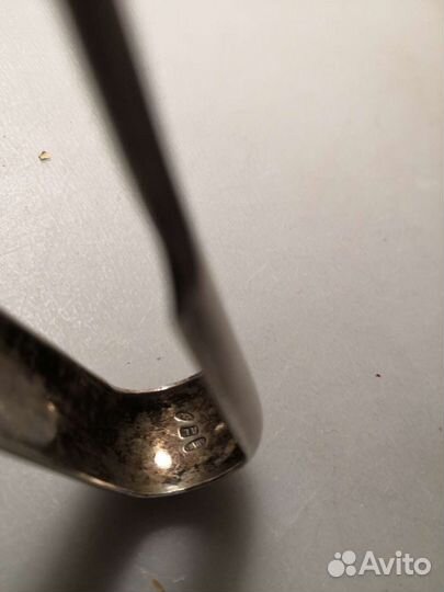 Щипцы для сахара. Серебро 84. Бронза