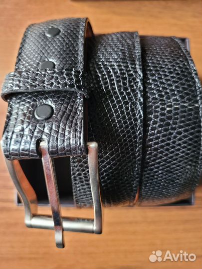 Ремень мужской из кожи крокодила,страуса, анаконды