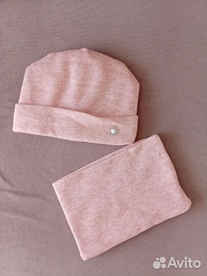 Шапка со снудом демисезонная