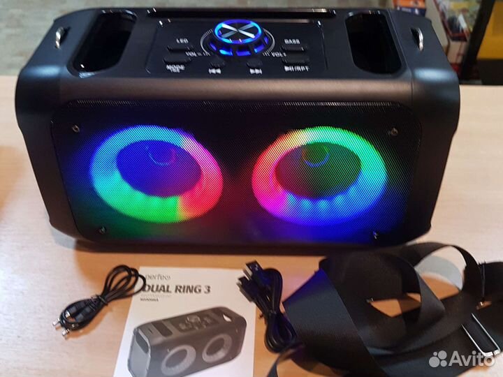 Беспроводная колонка Perfeo Dual Ring 3